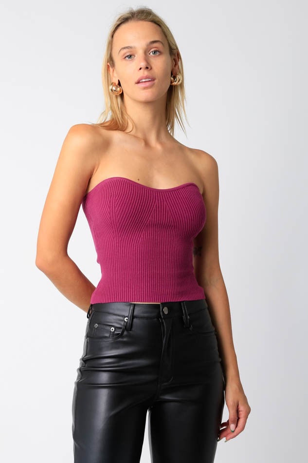Magenta corset top
