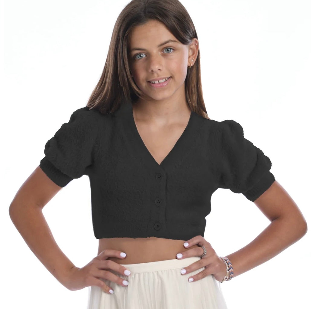 Mara SS Puff Sleeve Sweater