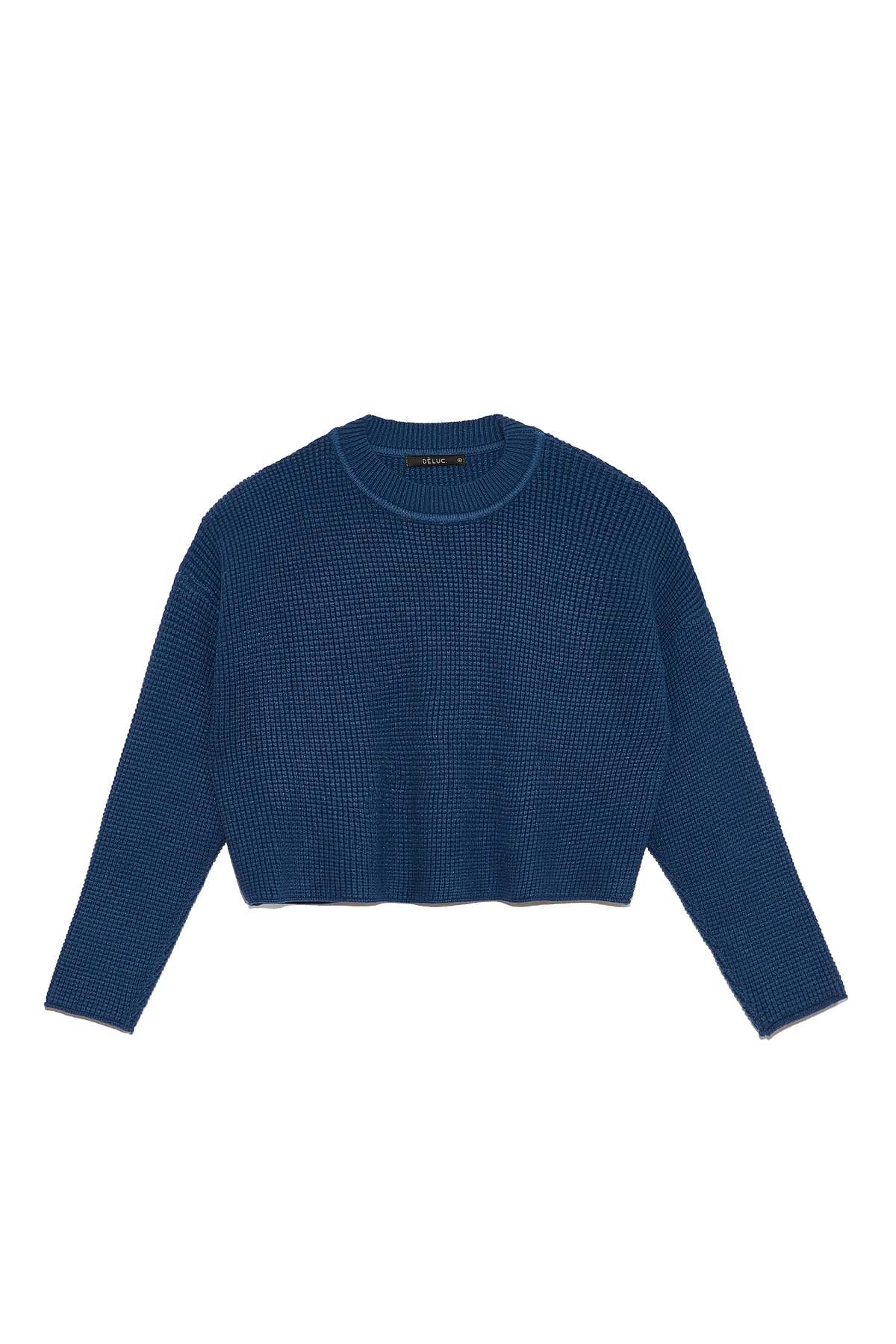 Blue Thermal Sweater