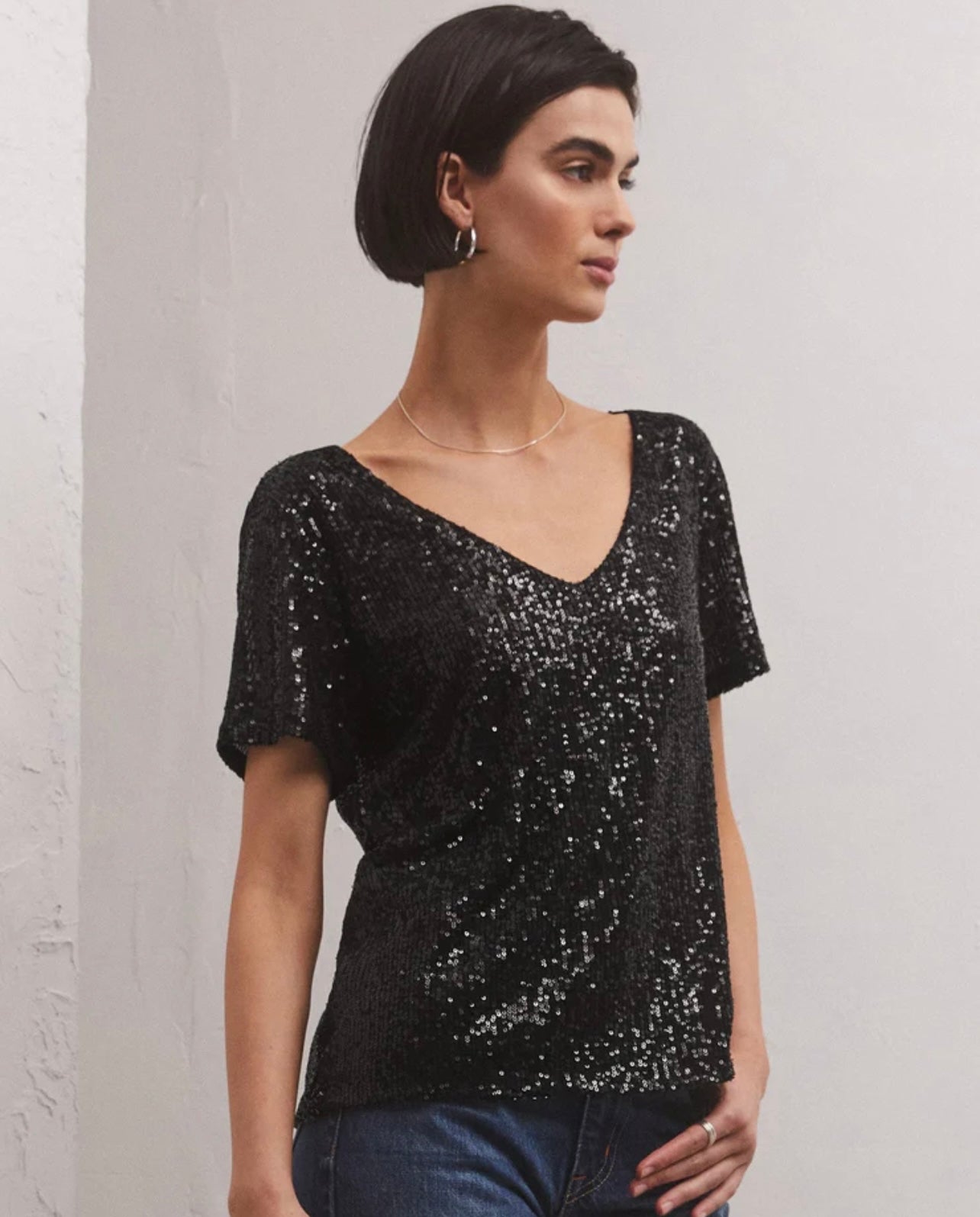 BLK Marbella Sequin Top