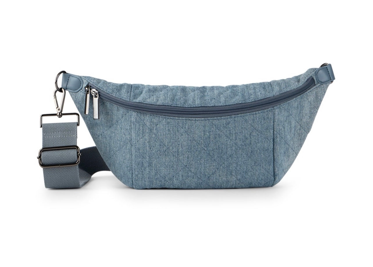 Denim quilted Sling Bag