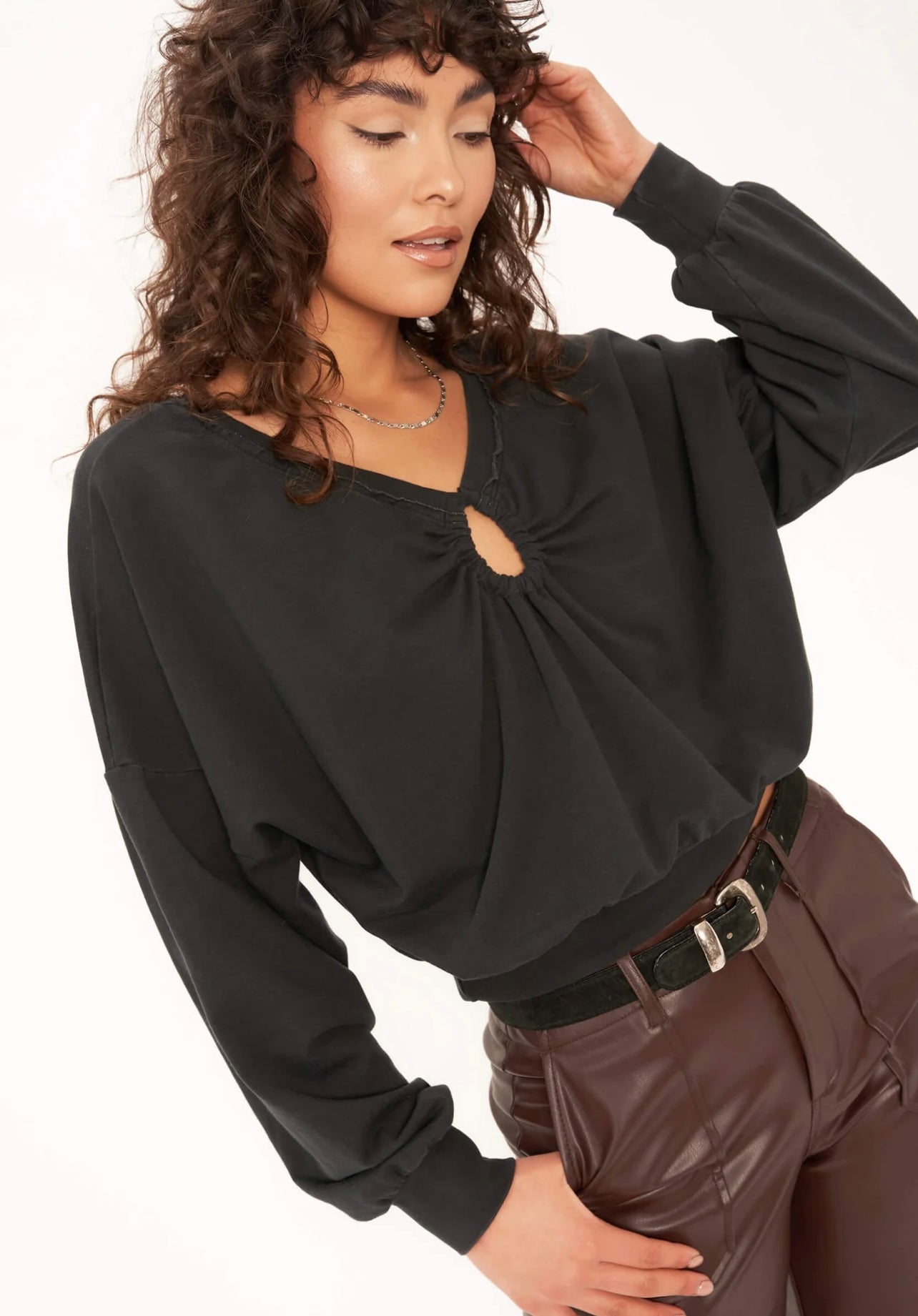 Keyhole sweatshirt