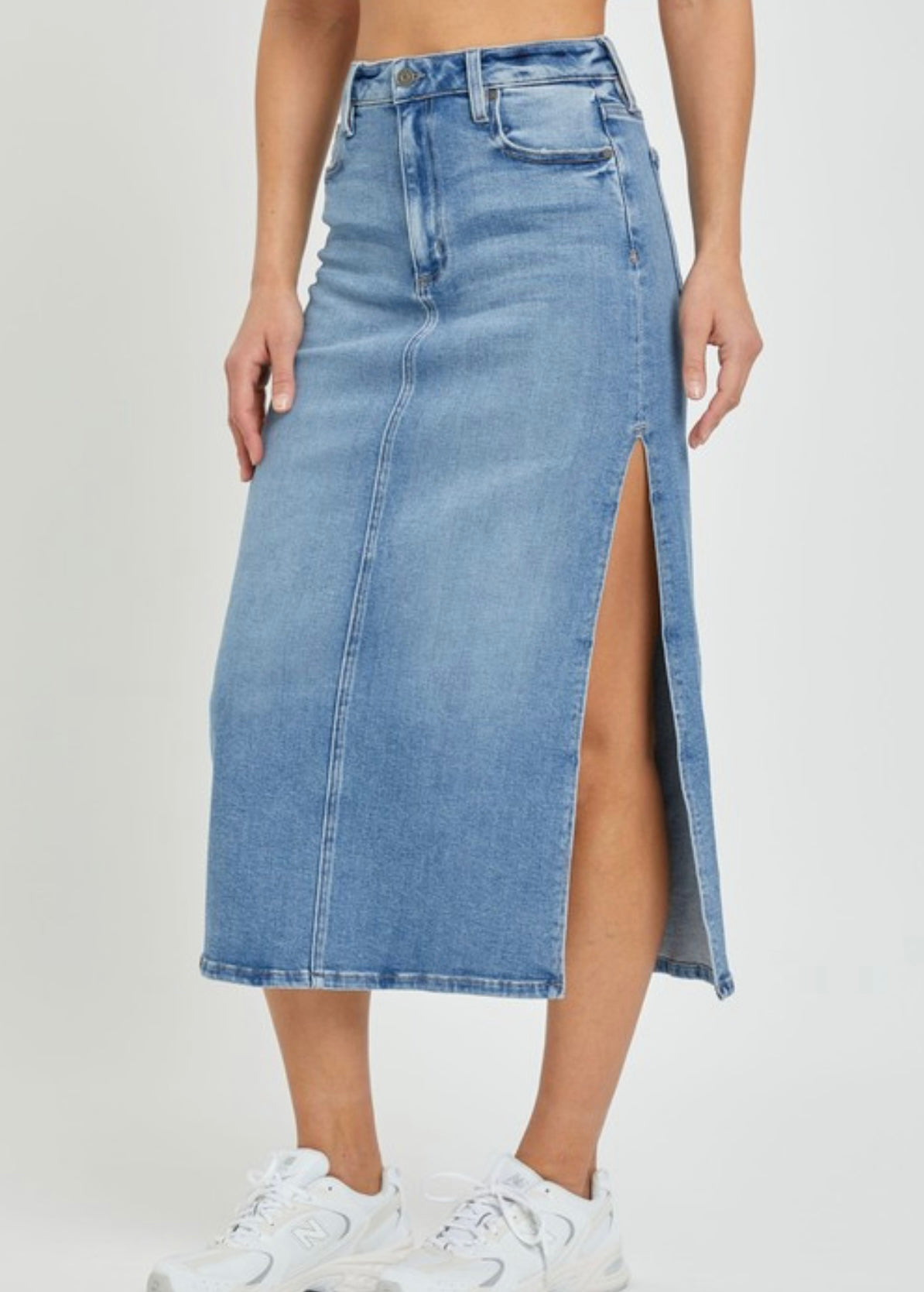 The Peyton Long Jean Skirt