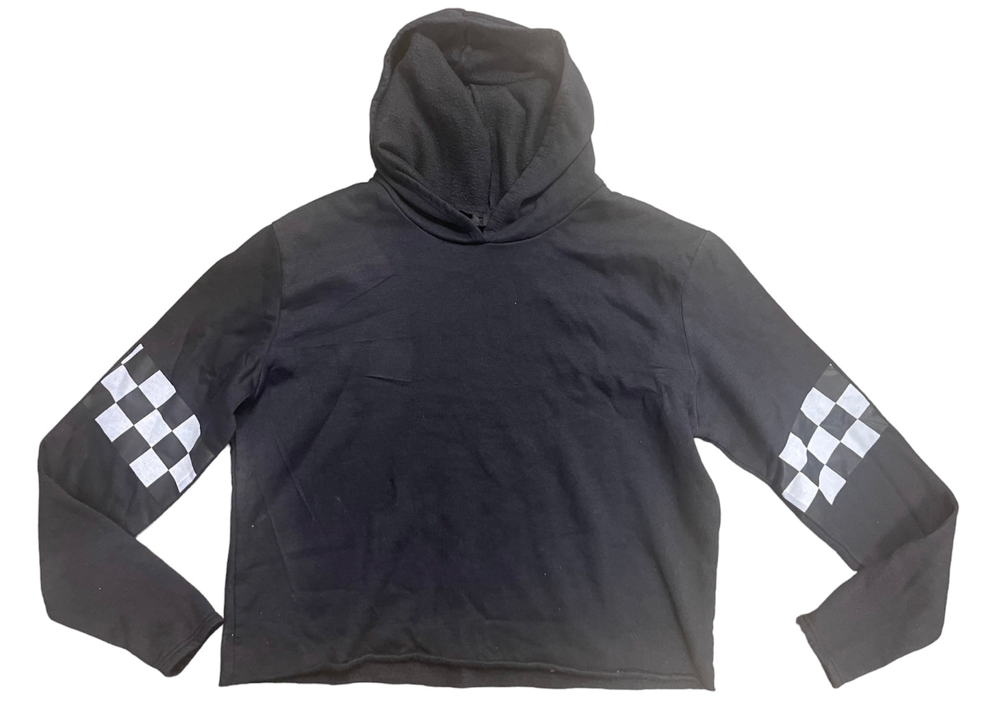 Blk checkered sweat shirt