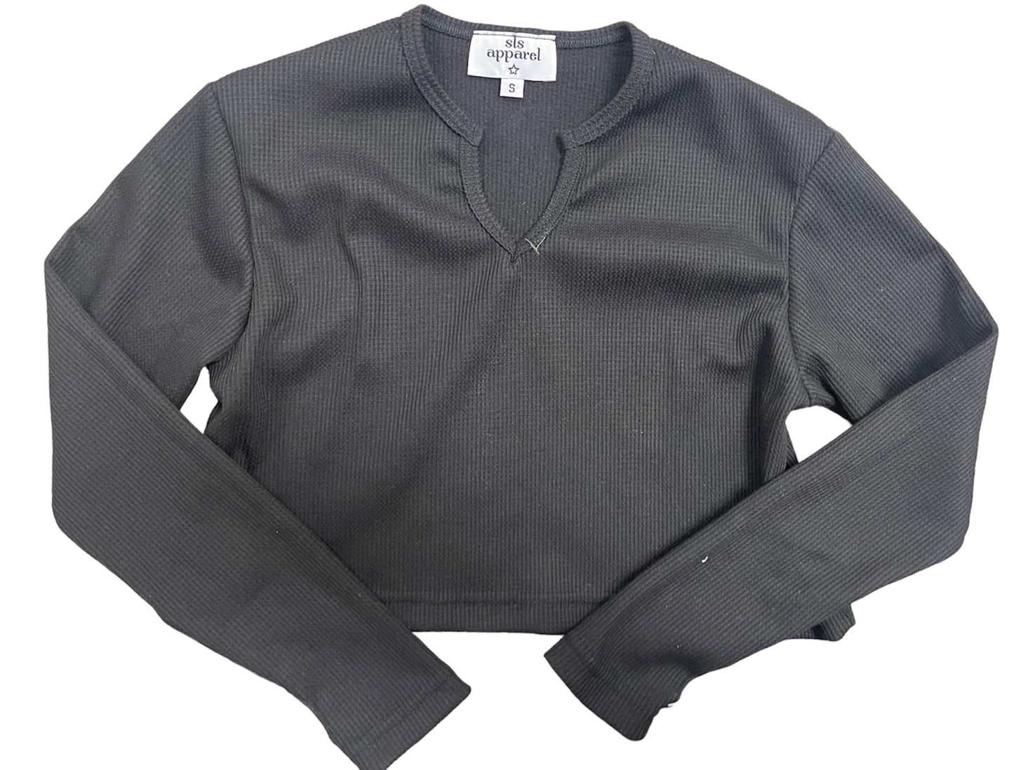 Thermal V Notch Crop Top