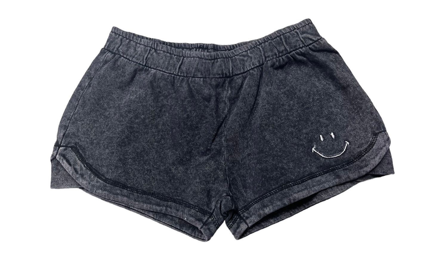 Shorts w/ Happy Embroidered