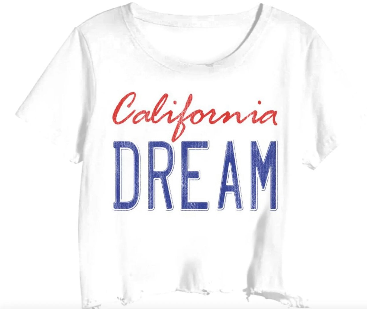 California Dream cropped tee