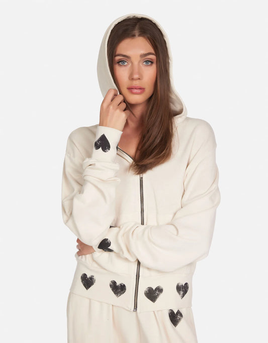 Kaholo Zip Up Hoodie w/Heart