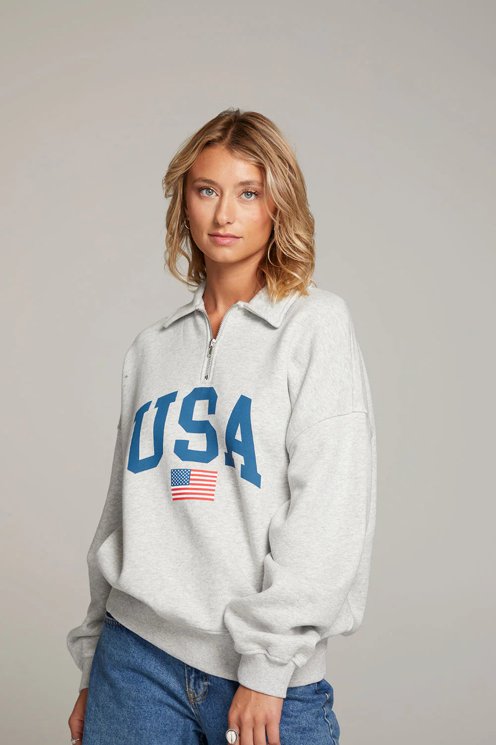 USA Half Zip Sweatshirt