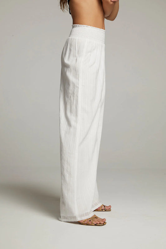 Linen Ruched Top Flared Pant