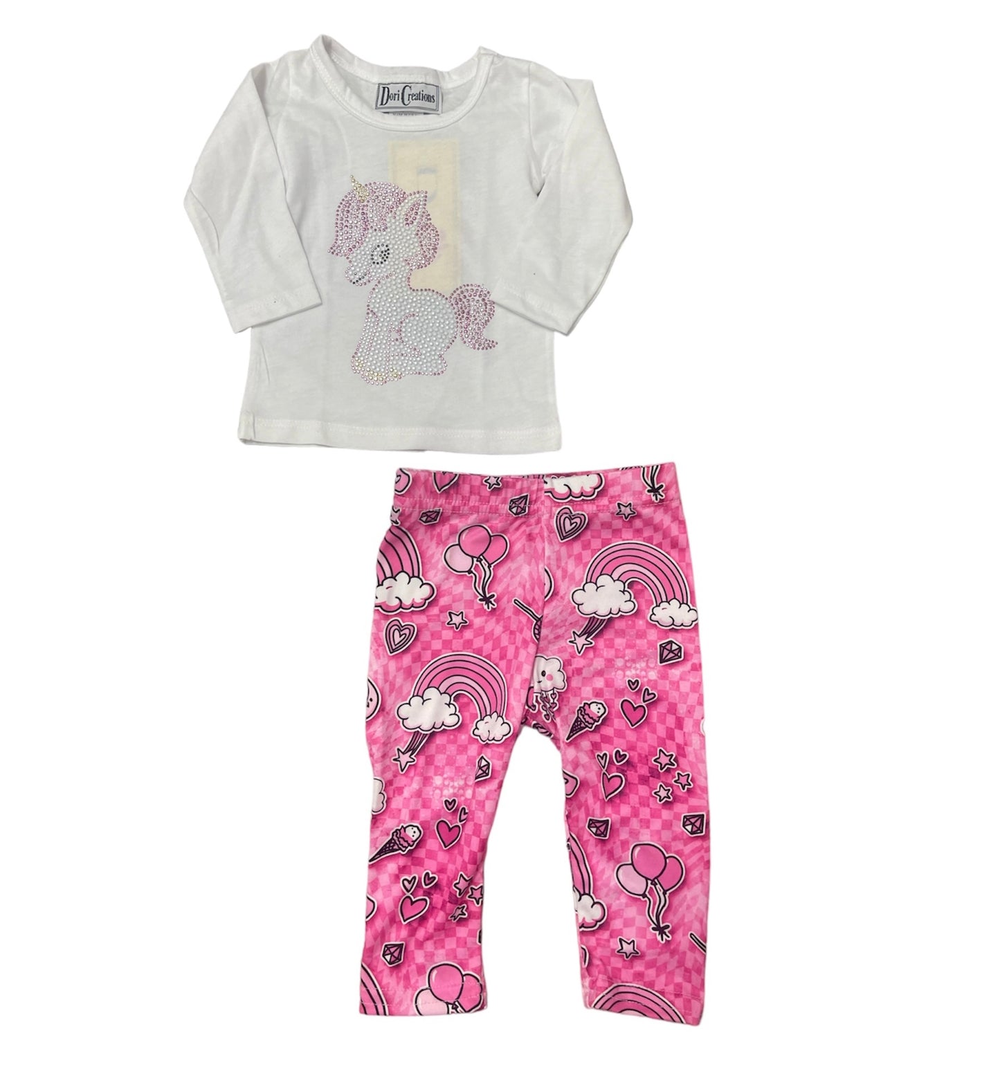 Pink Pony Top W/Candyland Pant