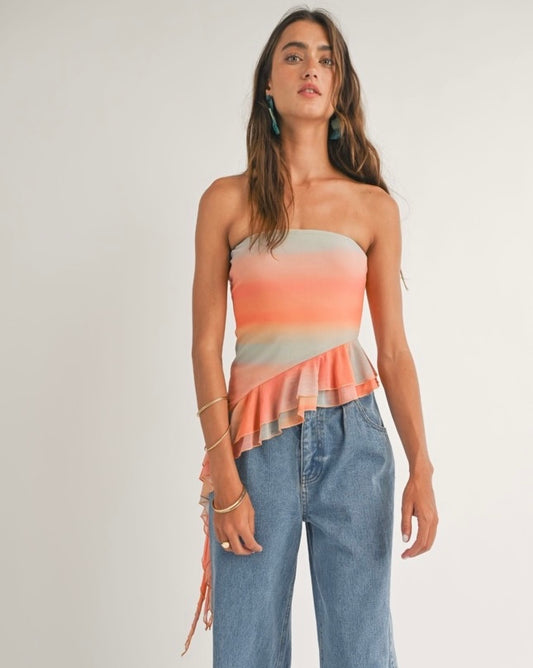 Western Wind Asymmetrical Tube Top