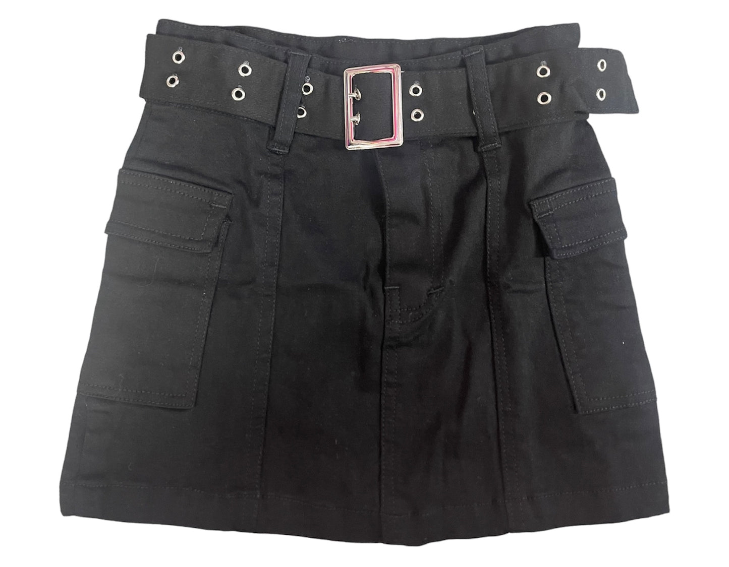 Cargo Twill Skirt w/Belt