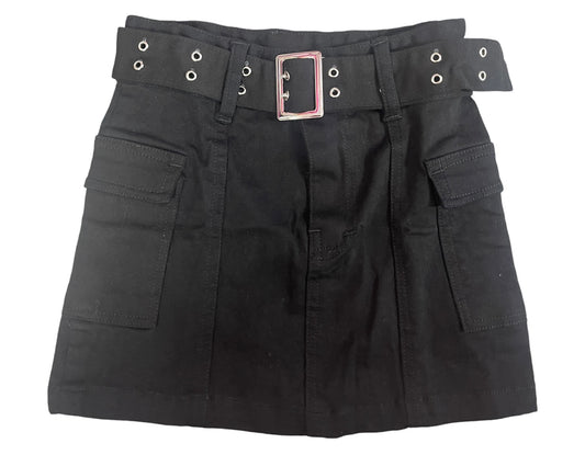 Tween Cargo Twill Skirt w/Belt