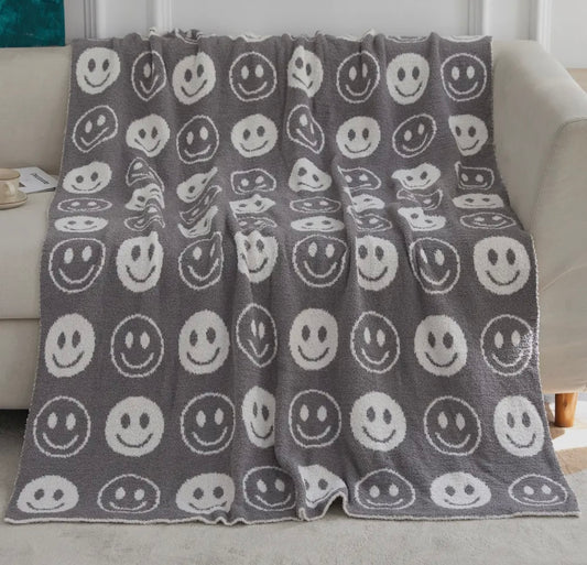 Assorted Smiley Face Cozy Blankets