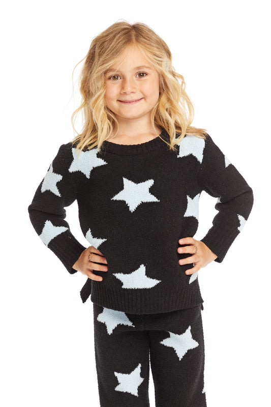 Blk Sweater with Stars