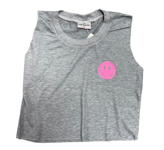 Crop Tank with Smiley
