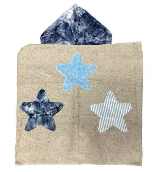 3 Star Towel w/Blue Camo Hood