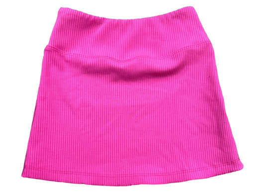 Hot pink Rib Skirt