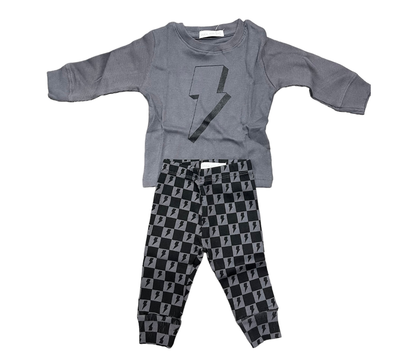 Bolt LS & Check Pant Set