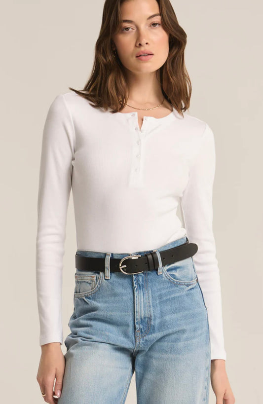 Samara Rib Henley Bodysuit