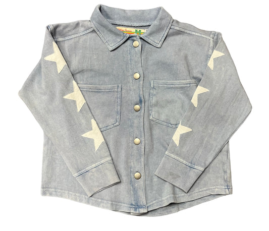 Knit star shacket