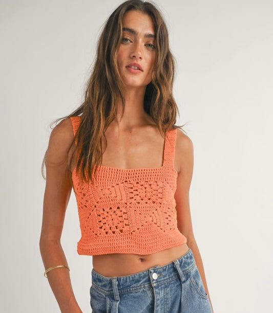 Quinn Crochet Crop Top