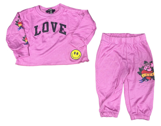 Love pink Sweat Suit