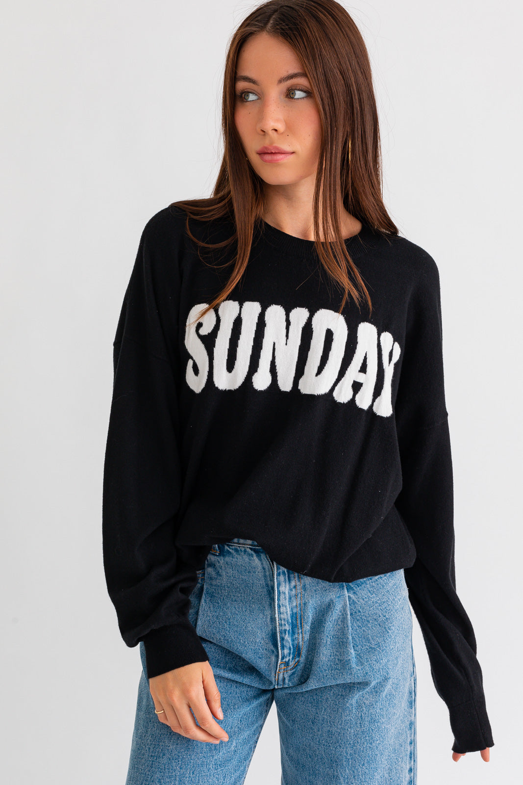 Black SUNDAY sweater